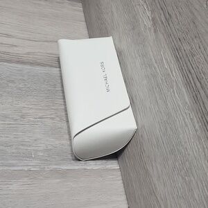 Michael Kors White Hard Shell Eyeglass Case Designer Sunglasses Protector